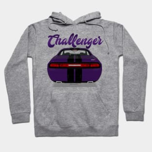 Challenger Srt-8 Purple Stripe Black Hoodie